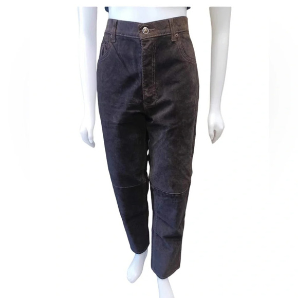 Skotts Pants - Skotts Brown Suede Lined Pants  Size 32